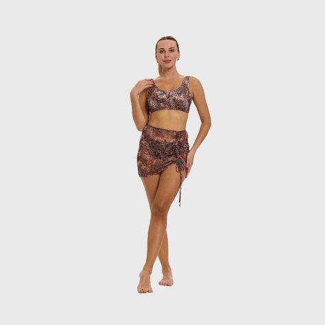Falda Mujer Ajuste Lateral Beige Fashion's Park-7