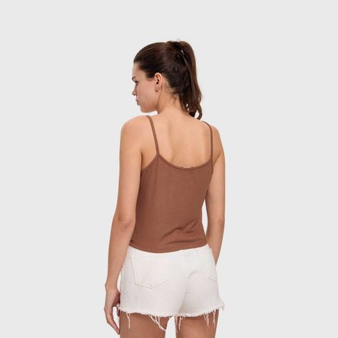 Polera Mujer Pabilo Crop Cafe Fashion's Park-2