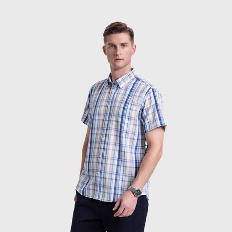 Camisa Hombre Rapport Casual Beige Fashion's Park-1