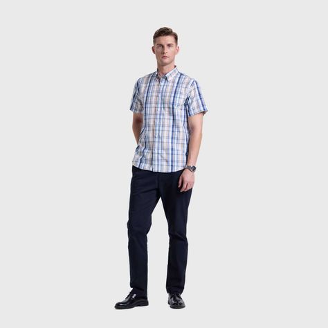 Camisa Hombre Rapport Casual Beige Fashion's Park-3