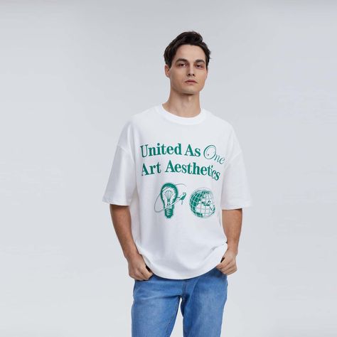 Polera Hombre Print Blanco I-0