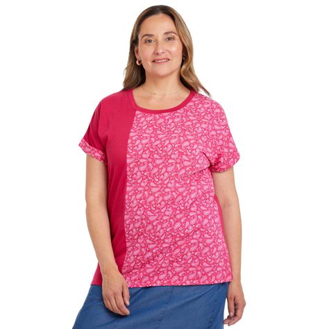 Polera Bloque Rapport Magenta Oscuro Mujer-0