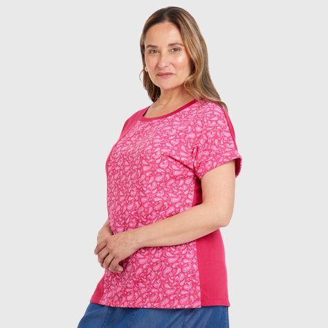 Polera Bloque Rapport Magenta Oscuro Mujer-1