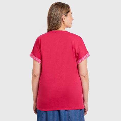 Polera Bloque Rapport Magenta Oscuro Mujer-2
