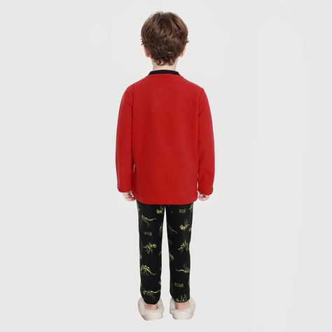 Pijama Niño Full Print Rojo-1