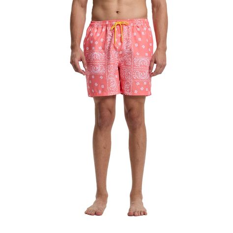 Short De Baño Hombre Print Bandana Coral Fashion's Park-0