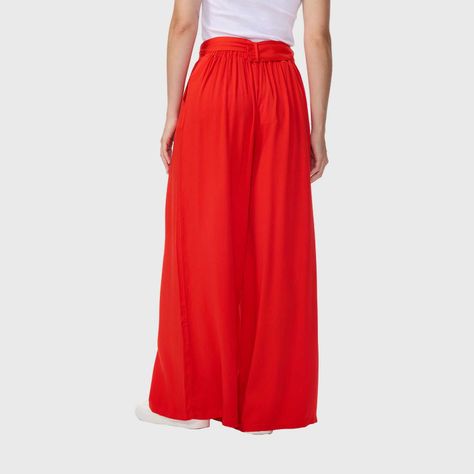 Pantalón Mujer Palazzo Rojo I Fashions Park-2