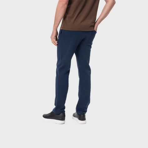 Pantalón Buzo Hombre Calce Recto Azul Marino Fashion's Park-2