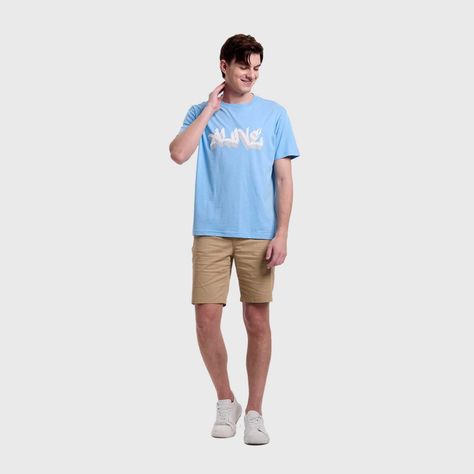 Polera Hombre Graffiti Celeste Fashion's Park-3