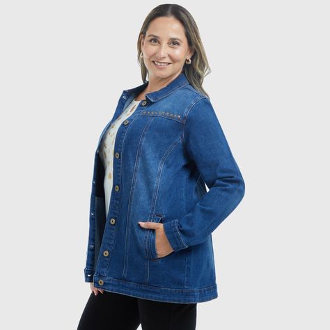 Chaqueta Mujer Denim Azul Fashion´s Park-1