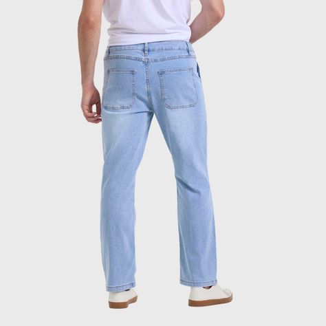 Jeans Hombre Tednencia Straight Azul Claro Fashion's Park-2