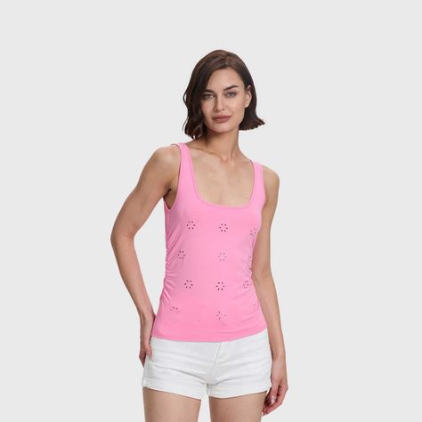 Polera Mujer Escote Cuadrado Rosado Claro Fashion's Park-1