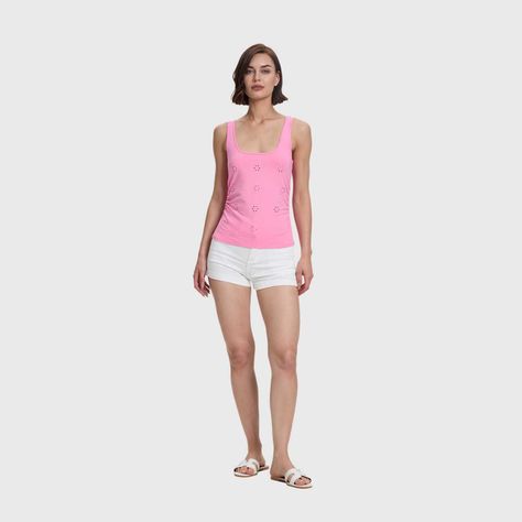 Polera Mujer Escote Cuadrado Rosado Claro Fashion's Park-3