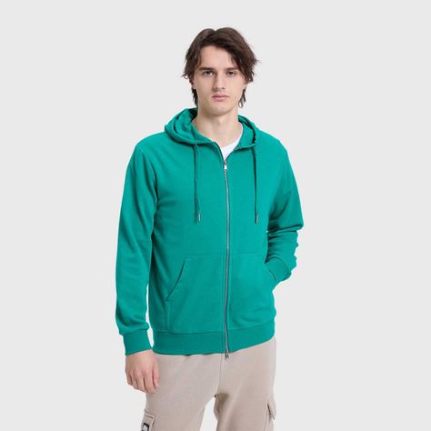 Polerón Hombre Básico Rider Verde Esmeralda Fashion´s Park-1