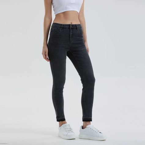 Jeans Mujer Skinny Pitillo Basta Negro-0