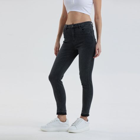 Jeans Mujer Skinny Pitillo Basta Negro-1