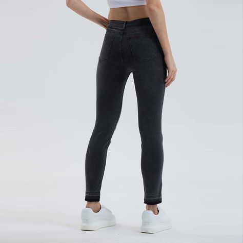Jeans Mujer Skinny Pitillo Basta Negro-2