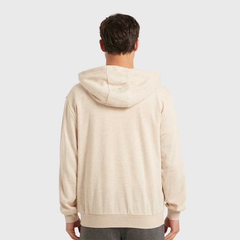 Polerón Hombre Básico Beige Melange-2