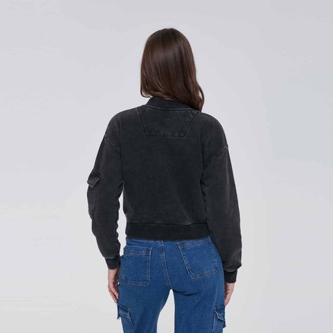 Chaqueta Mujer Bomber Negro Iv Fashion´s Park-2