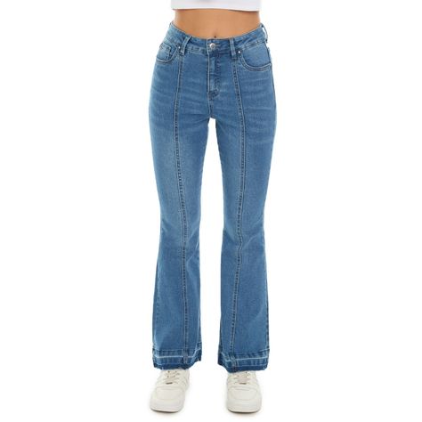 Jeans Mujer Flare Basta Azul Fashion's Park-0