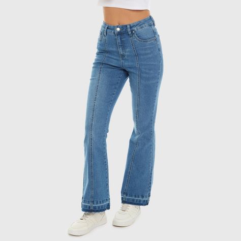 Jeans Mujer Flare Basta Azul Fashion's Park-1