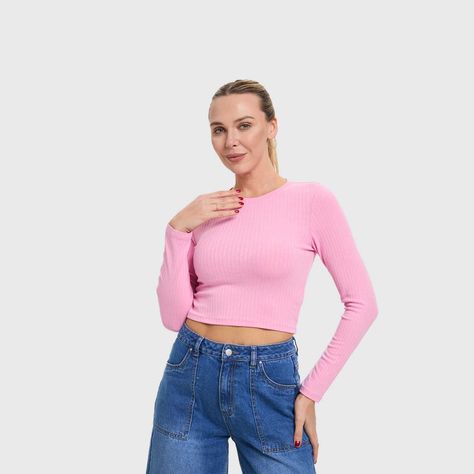 Polera Mujer Lisa Rosado Fashion's Park-1