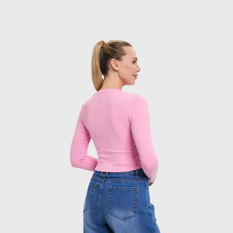 Polera Mujer Lisa Rosado Fashion's Park-2