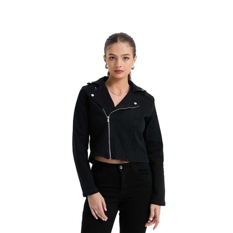 Chaqueta Mujer Biker Negro Fashion's Park-0