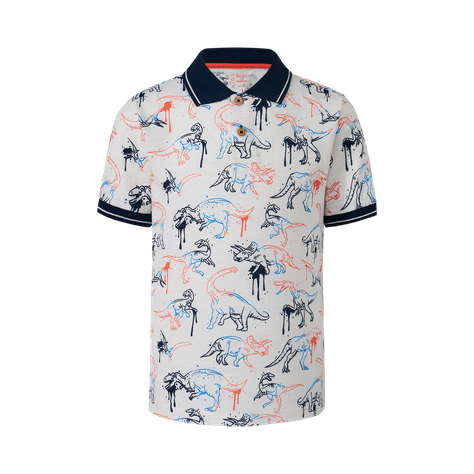 Polera Niño Estampada Azul Marino Fashion's Park-0