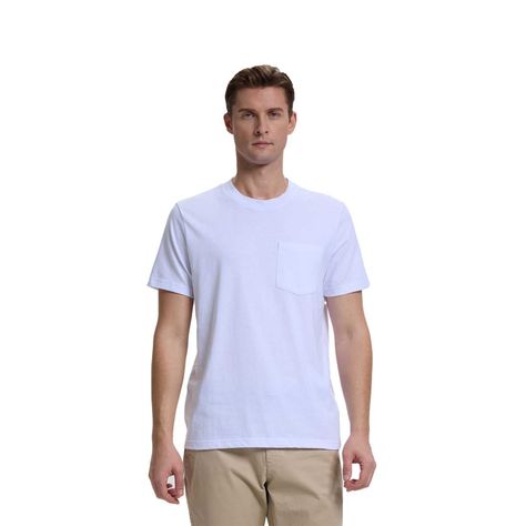 Polera Hombre Básica Con Bolsillo Blanco Fsp Fashion's Park-0