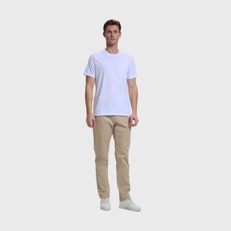 Polera Hombre Básica Con Bolsillo Blanco Fsp Fashion's Park-3