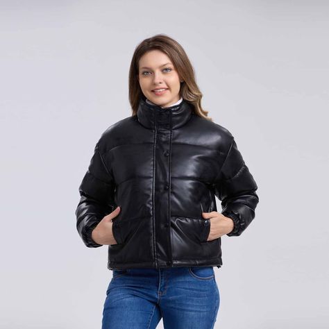 Chaqueta Mujer Puffa Negro Fashion´s Park-0