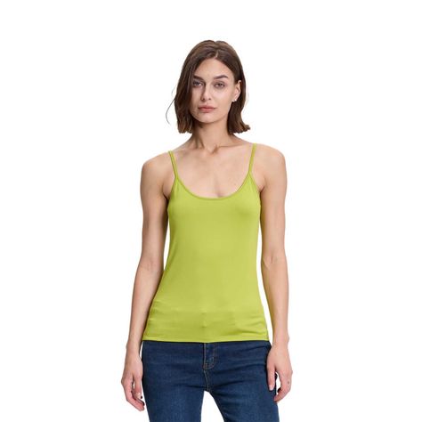 Polera Mujer Peto Pabilo Liso Verde Pistacho Fashions Park-0