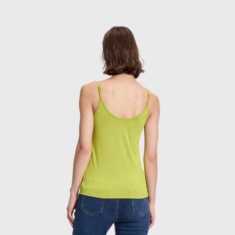 Polera Mujer Peto Pabilo Liso Verde Pistacho Fashions Park-2