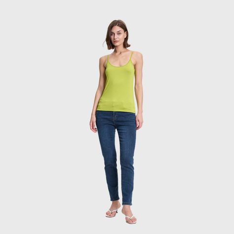 Polera Mujer Peto Pabilo Liso Verde Pistacho Fashions Park-3