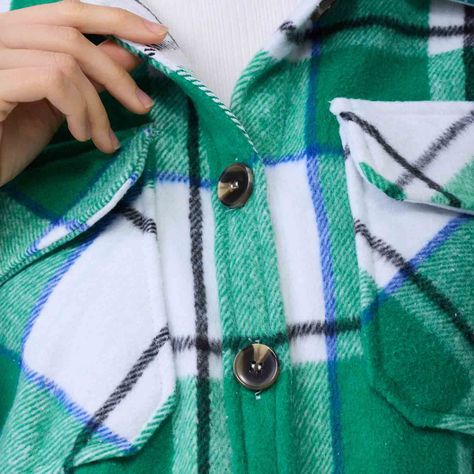 Chaqueta Mujer Sobrecamisa Verde-3