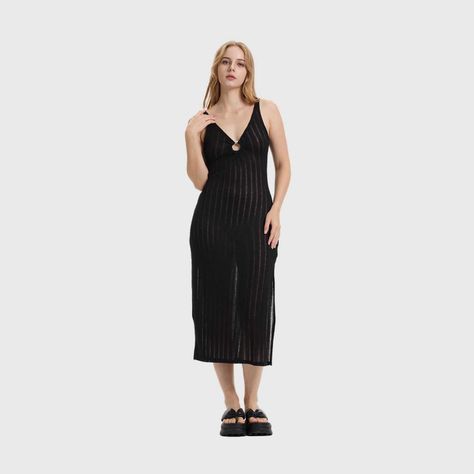 Vestido Mujer Tejido Negro Fashion's Park-3