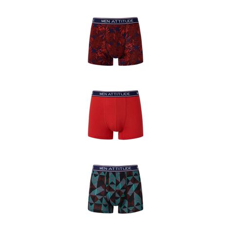 Boxer Hombre Underwear Rojo Iii Fashions Park-0