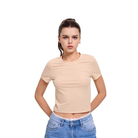 Polera Mujer Basic Beige Fashion's Park-0