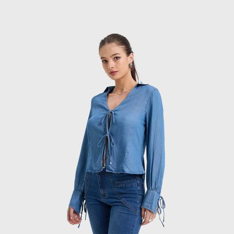 Blusa Mujer Clásica Azul III  Fashion's Park-1