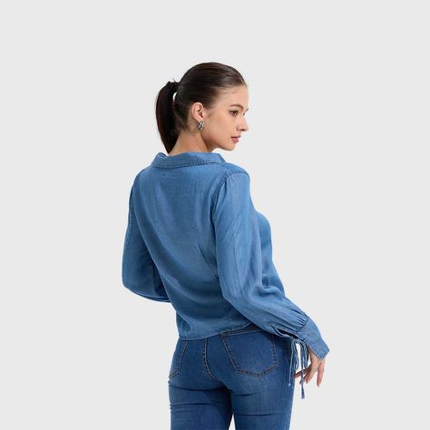 Blusa Mujer Clásica Azul III  Fashion's Park-2
