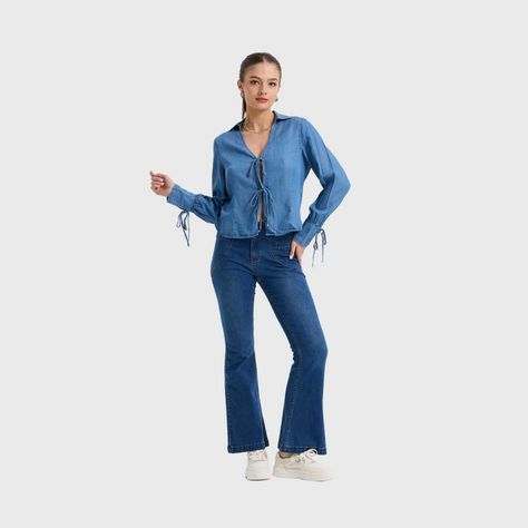 Blusa Mujer Clásica Azul III  Fashion's Park-3