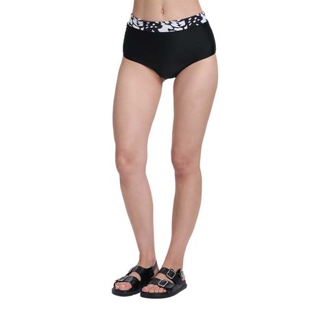 Traje De Baño Mujer Calzon Tiro Alto Negro Fashion's Park-0