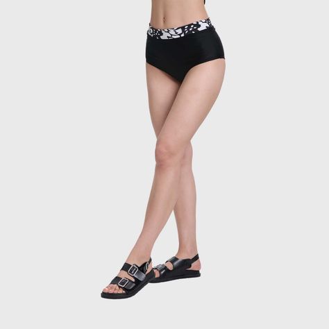 Traje De Baño Mujer Calzon Tiro Alto Negro Fashion's Park-1