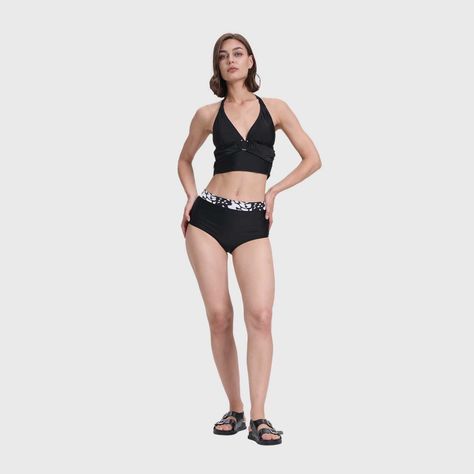 Traje De Baño Mujer Calzon Tiro Alto Negro Fashion's Park-3