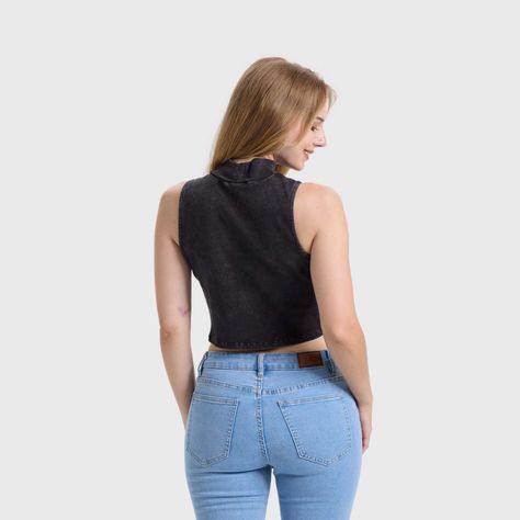 Polera Mujer Lisa Negro III Fashions Park-2
