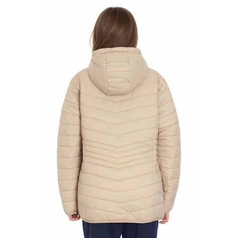Parka Mujer Con Chiporro Beige-1