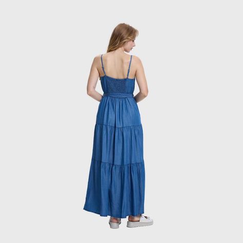 Vestido Mujer Largo Azul Fashions Park-2