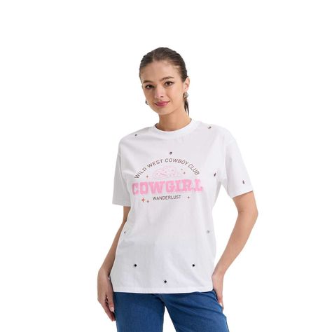 Polera Mujer Ojetillo Oversize Blanco Fashion's Park-0