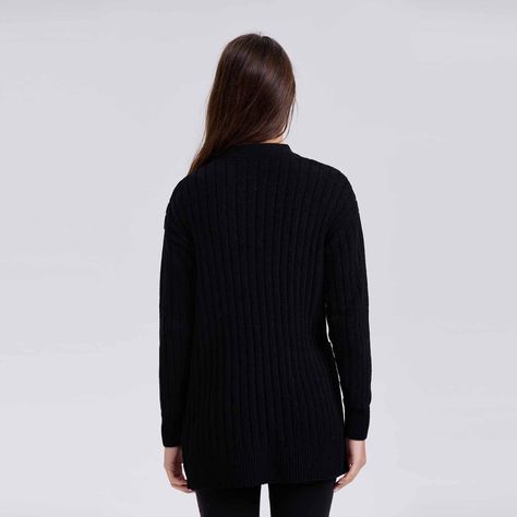 Sweater Mujer Tapado Negro I-2